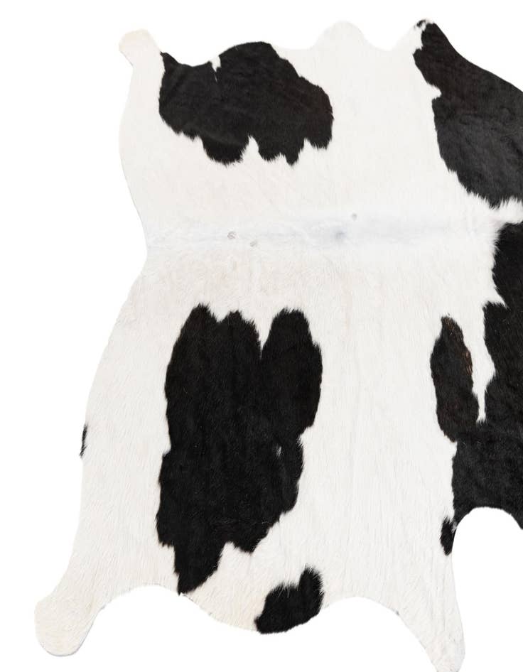 Detail image of  4' 4 x 4' 11 Cowhide Leather Rug