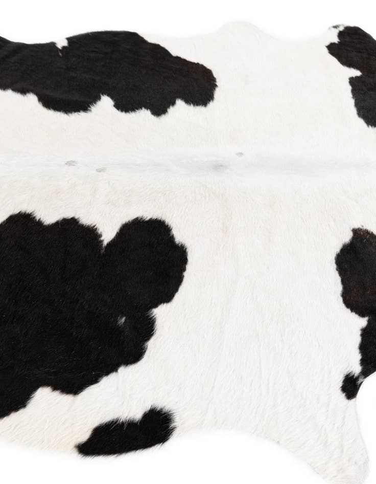Detail image of  4' 4 x 4' 11 Cowhide Leather Rug