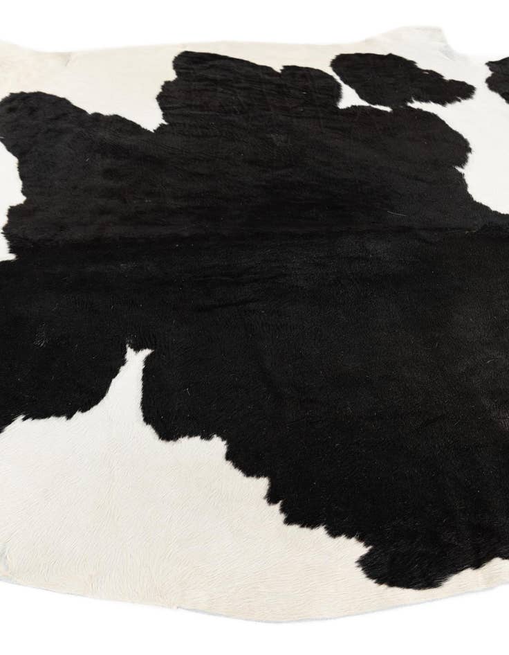 Detail image of  6' 2 x 6' 10 Cowhide Leather Rug