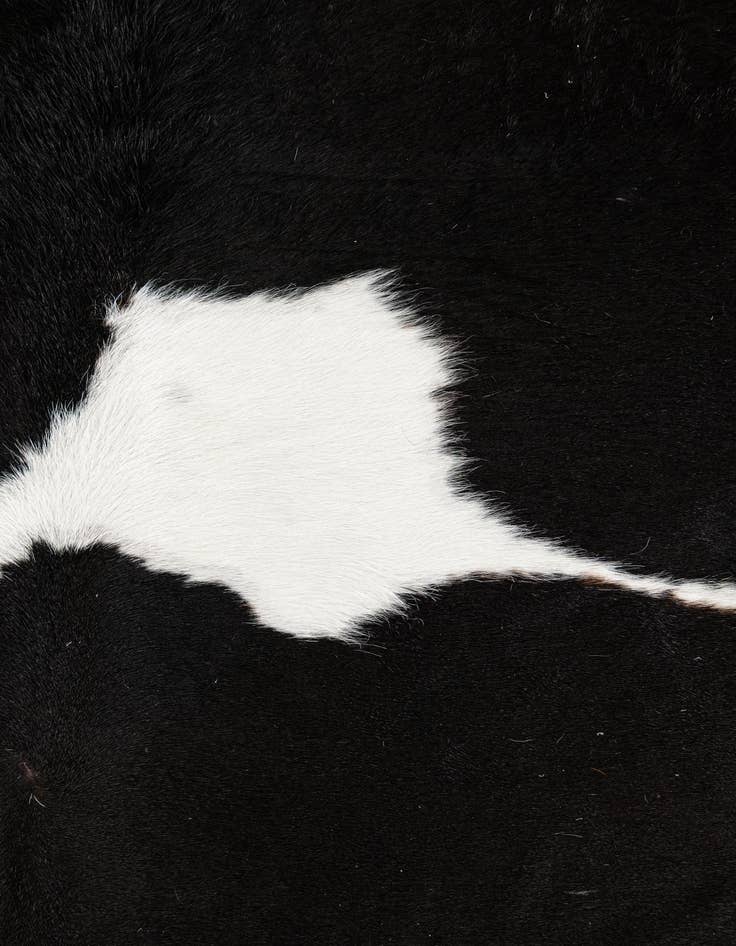 Detail image of  6' 2 x 6' 10 Cowhide Leather Rug