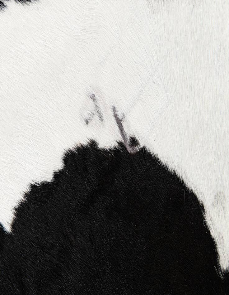 Detail image of  6' 2 x 6' 10 Cowhide Leather Rug