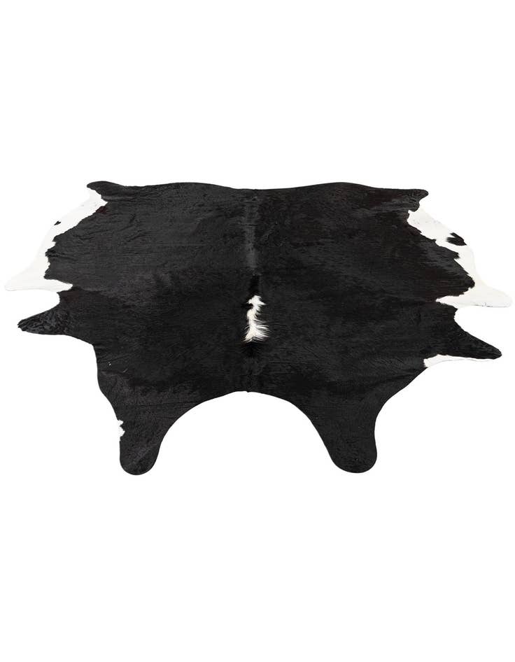 Detail image of  5' 6 x 6' 6 Cowhide Leather Rug