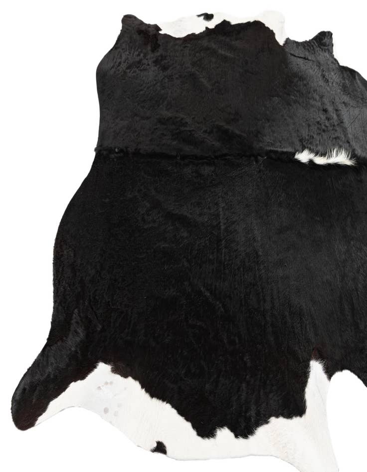 Detail image of  5' 6 x 6' 6 Cowhide Leather Rug