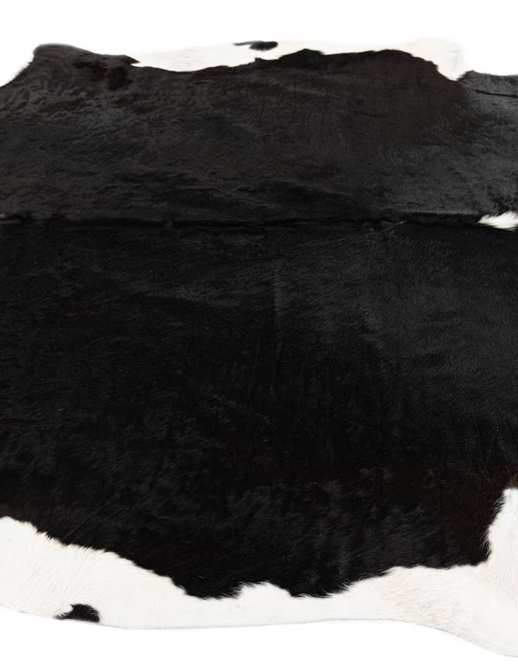 Detail image of  5' 6 x 6' 6 Cowhide Leather Rug