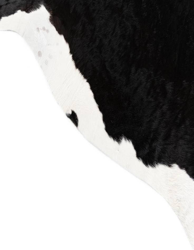 Detail image of  5' 6 x 6' 6 Cowhide Leather Rug