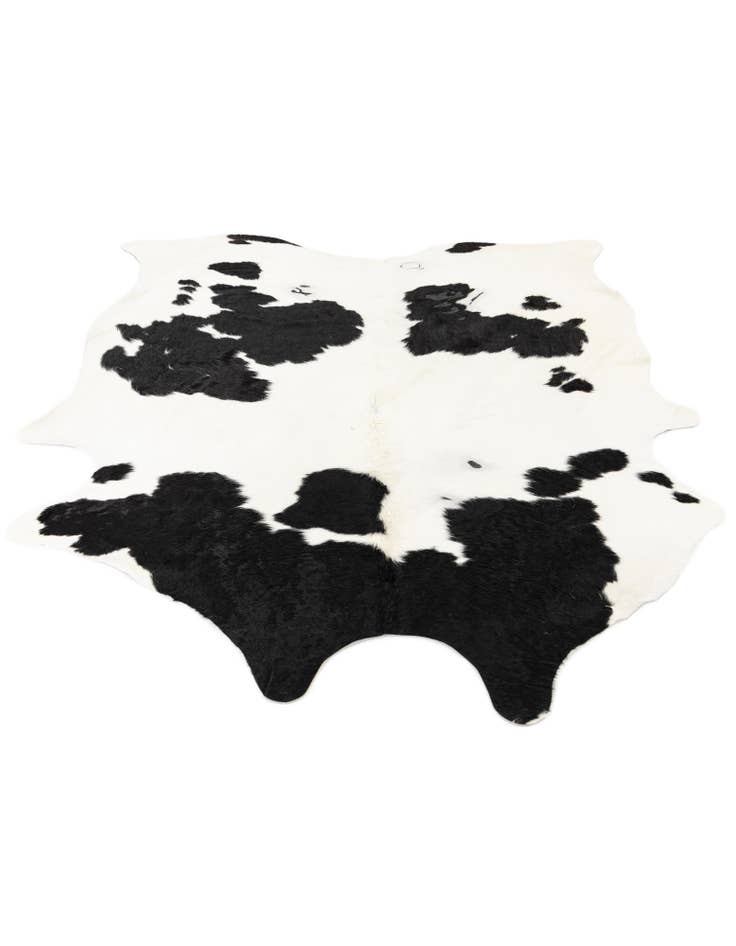 Detail image of  6' 5 x 7' 6 Cowhide Leather Rug