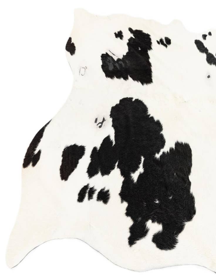 Detail image of  6' 5 x 7' 6 Cowhide Leather Rug