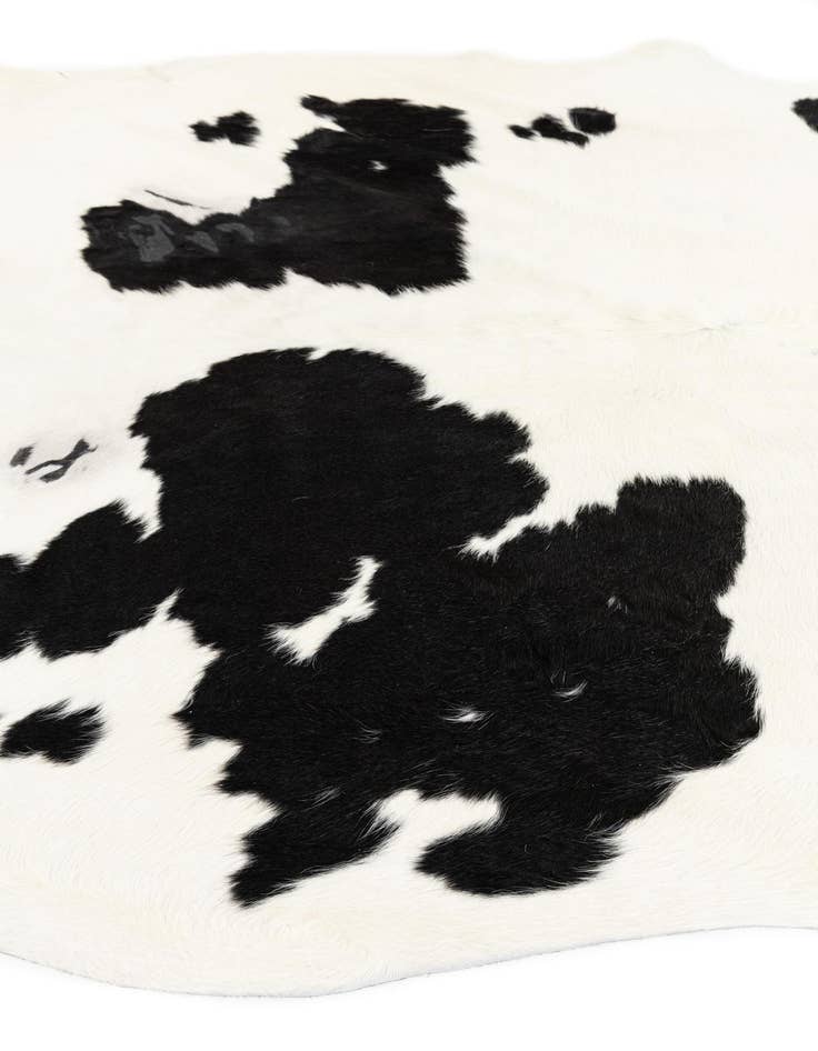 Detail image of  6' 5 x 7' 6 Cowhide Leather Rug