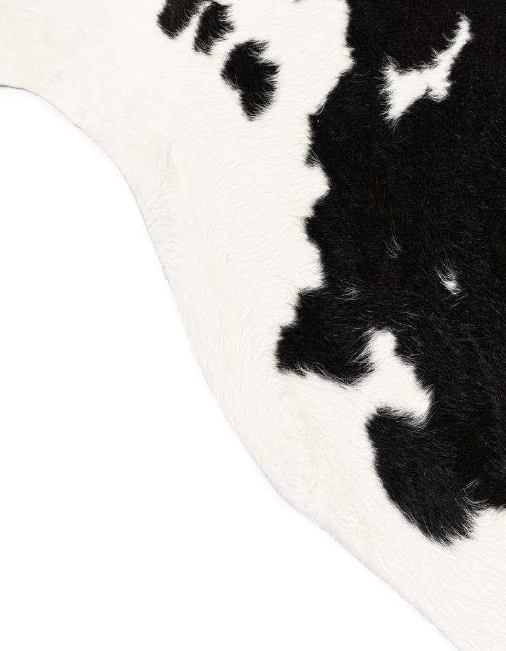 Detail image of  6' 5 x 7' 6 Cowhide Leather Rug