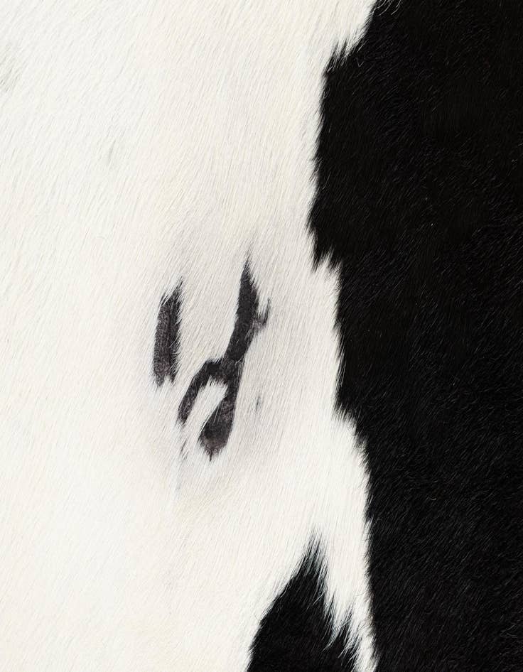 Detail image of  6' 5 x 7' 6 Cowhide Leather Rug