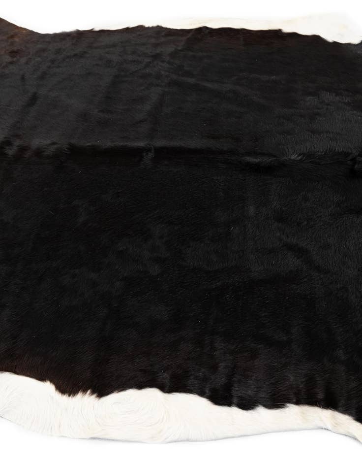 Detail image of  6' 2 x 7' 7 Cowhide Leather Rug