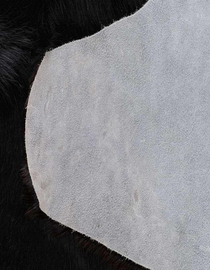 Detail image of  6' 2 x 7' 7 Cowhide Leather Rug