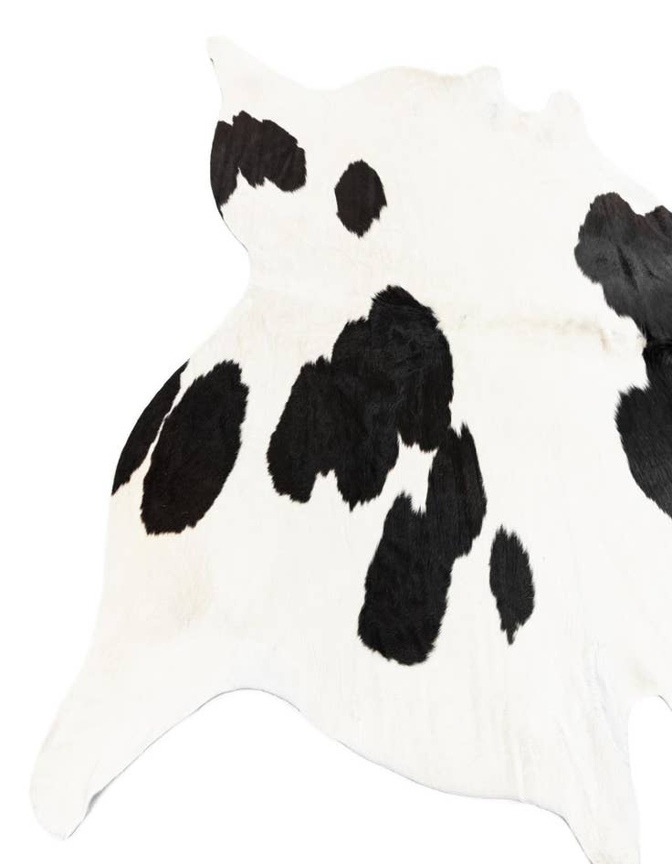 Detail image of  6' 3 x 6' 10 Cowhide Leather Rug