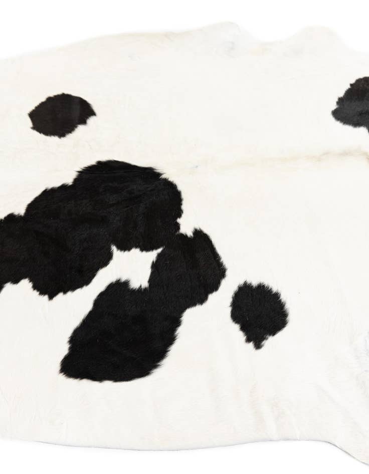 Detail image of  6' 3 x 6' 10 Cowhide Leather Rug