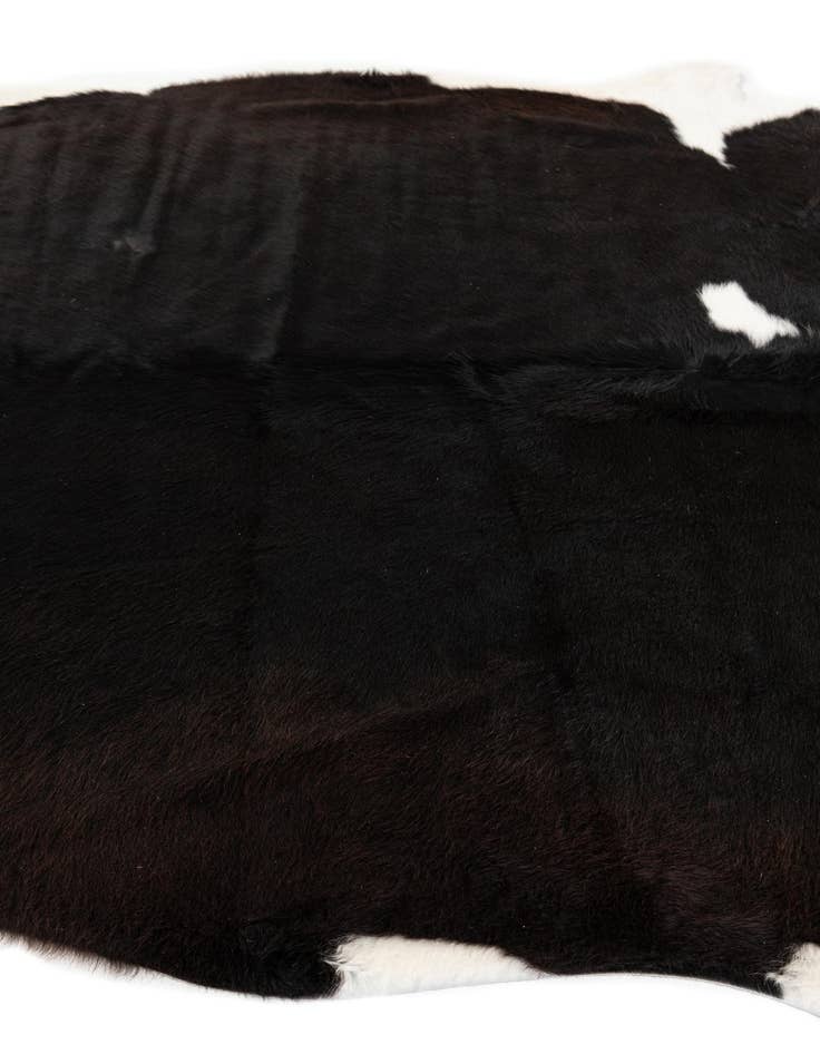 Detail image of  6' 2 x 7' 1 Cowhide Leather Rug