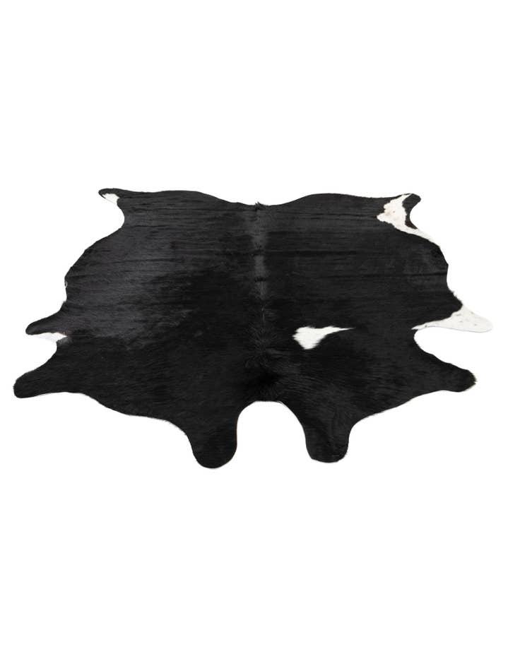 Detail image of  6' 2 x 6' 10 Cowhide Leather Rug