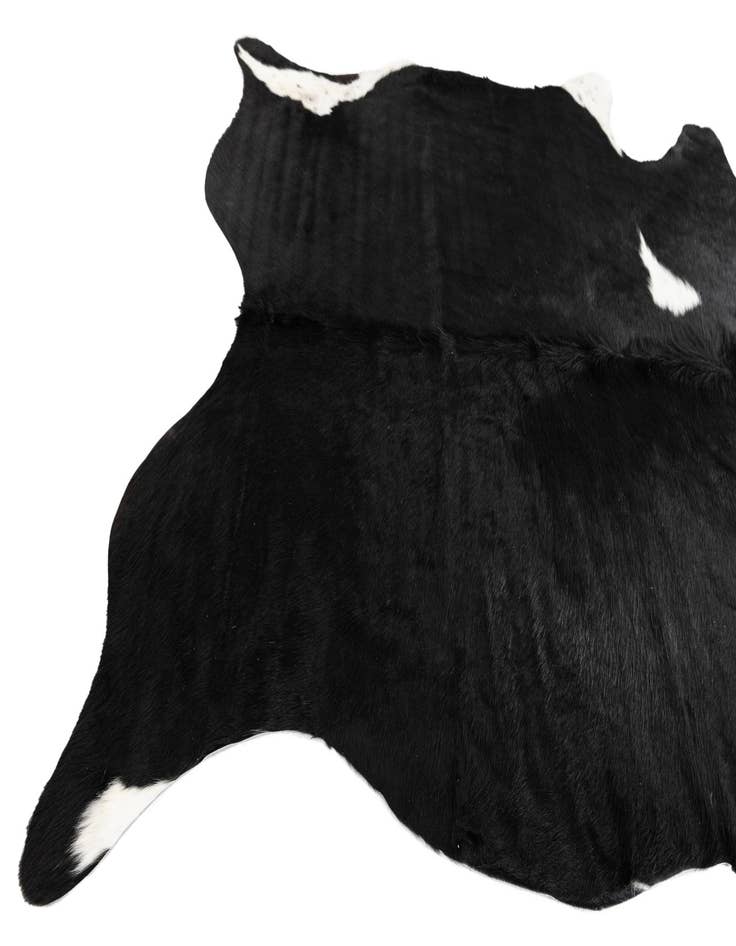 Detail image of  6' 2 x 6' 10 Cowhide Leather Rug