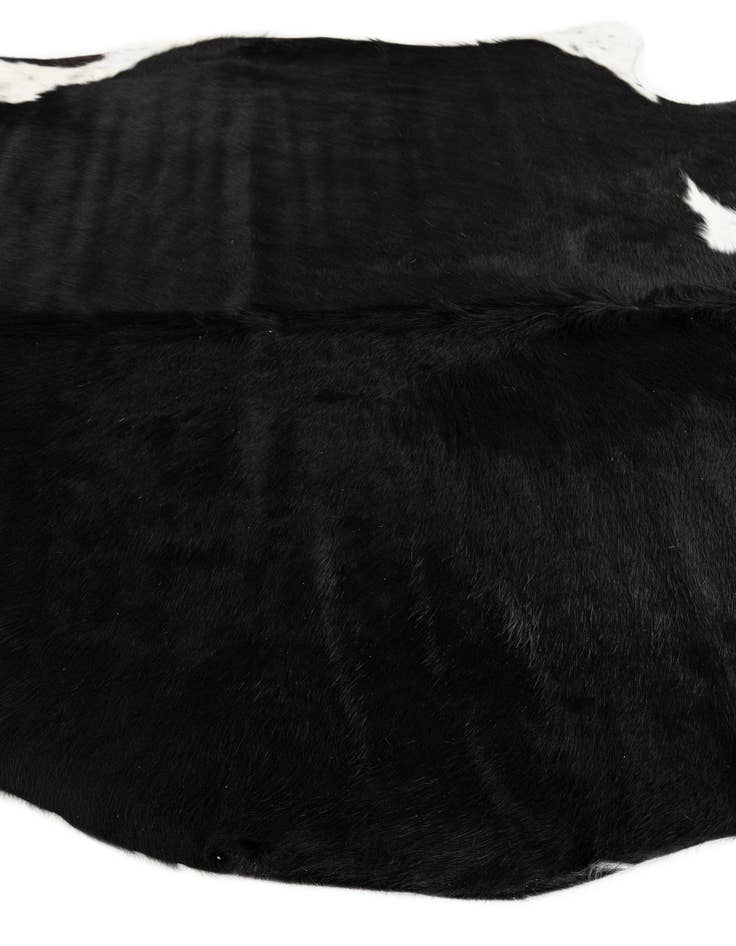 Detail image of  6' 2 x 6' 10 Cowhide Leather Rug