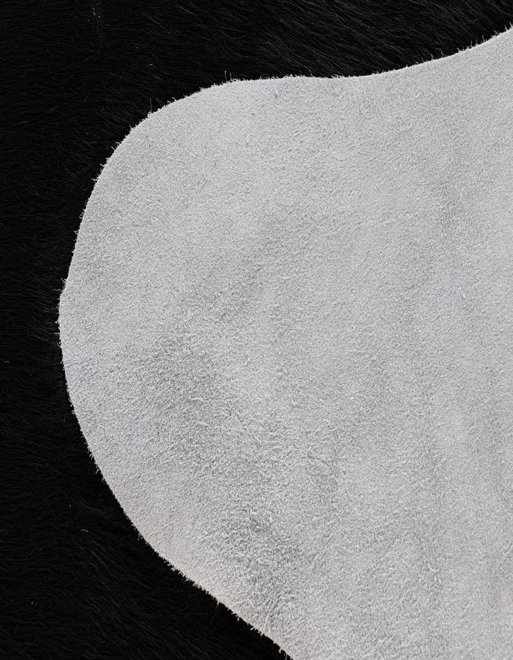 Detail image of  6' 2 x 6' 10 Cowhide Leather Rug