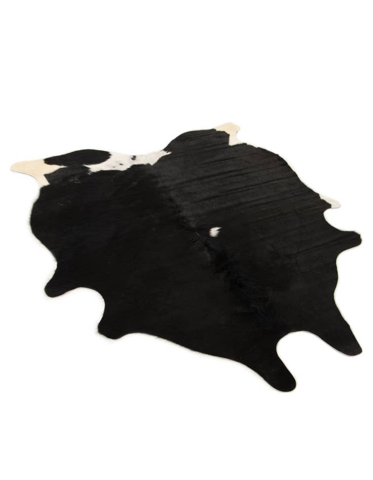 Detail image of  5' 1 x 6' 5 Cowhide Leather Rug