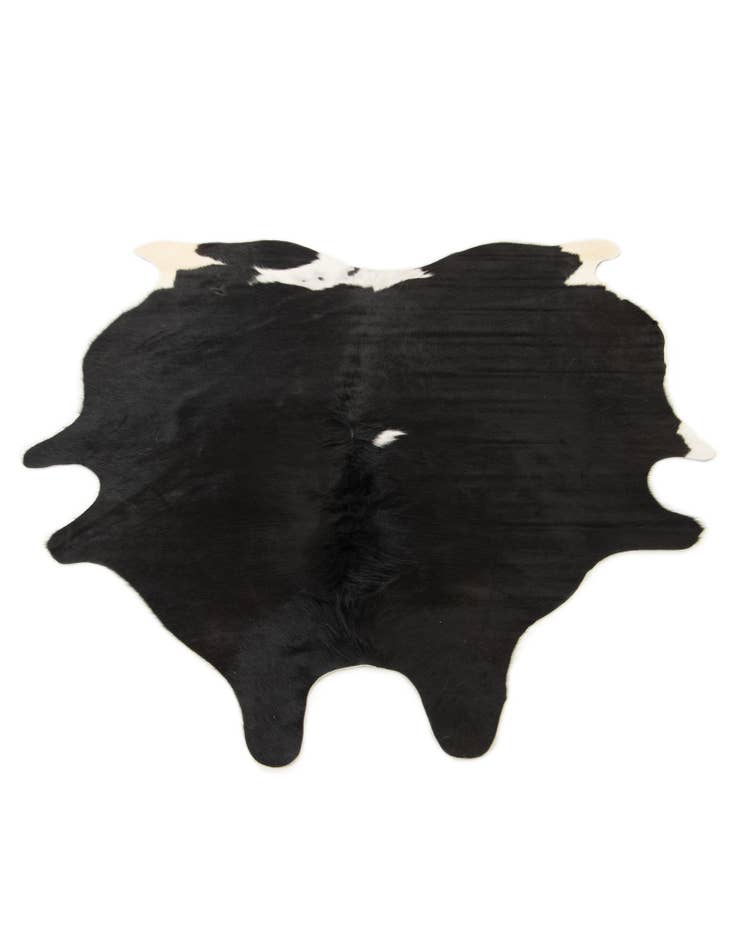 Detail image of  5' 1 x 6' 5 Cowhide Leather Rug