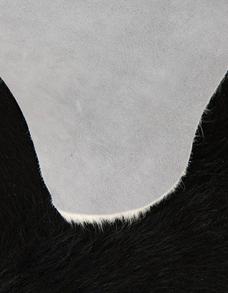 Detail image of  5' 1 x 6' 5 Cowhide Leather Rug