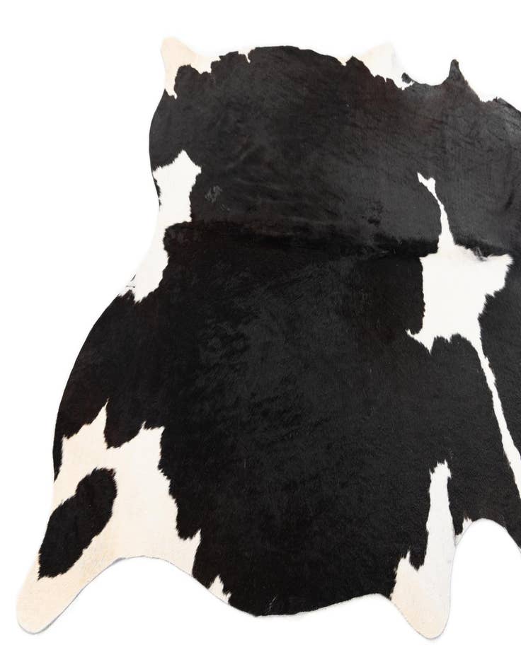 Detail image of  5' 4 x 6' 8 Cowhide Leather Rug