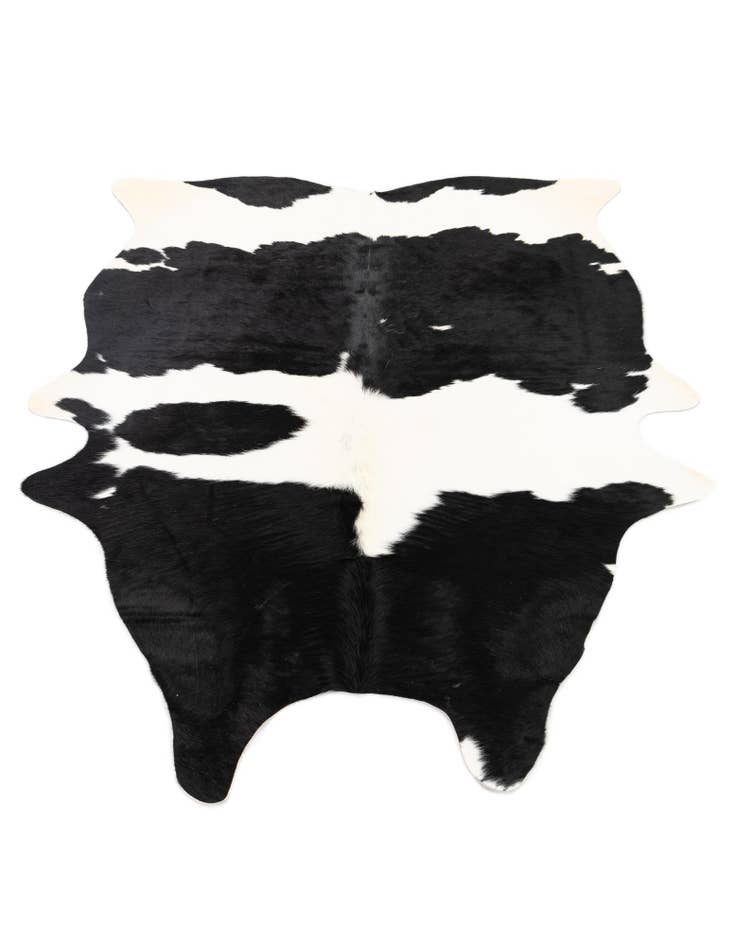 Detail image of  4' 8 x 6' 3 Cowhide Leather Rug