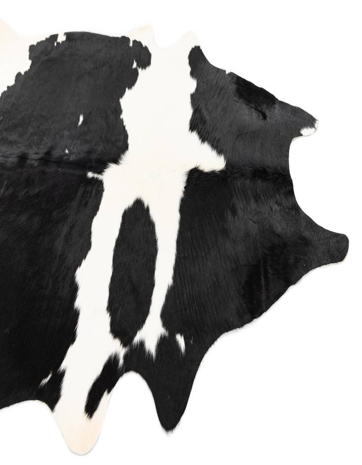 Detail image of  4' 8 x 6' 3 Cowhide Leather Rug