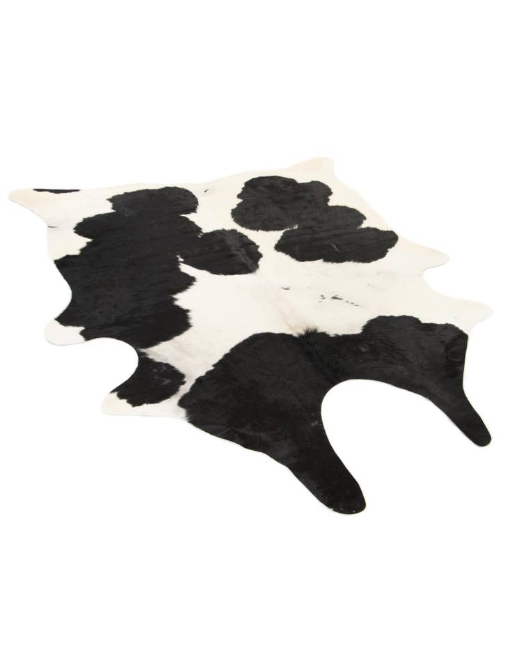 Detail image of  5' 6 x 6' 1 Cowhide Leather Rug