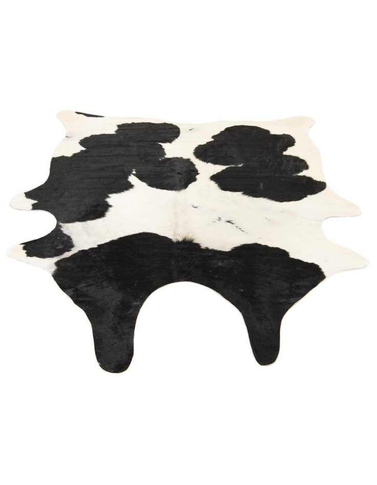 Detail image of  5' 6 x 6' 1 Cowhide Leather Rug