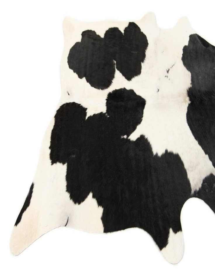 Detail image of  5' 6 x 6' 1 Cowhide Leather Rug
