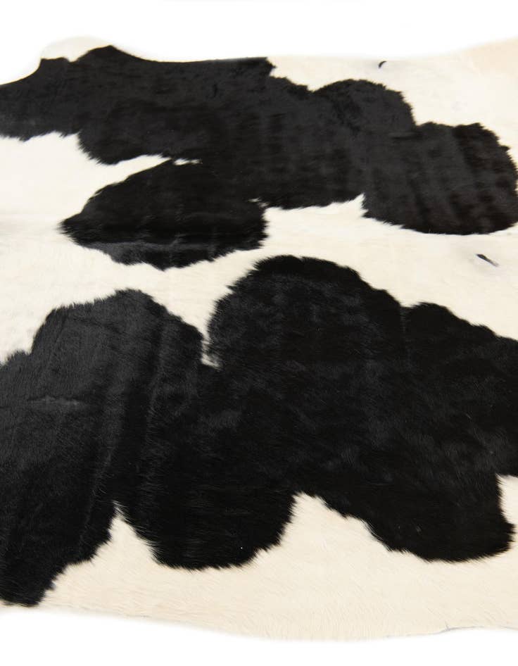 Detail image of  5' 6 x 6' 1 Cowhide Leather Rug