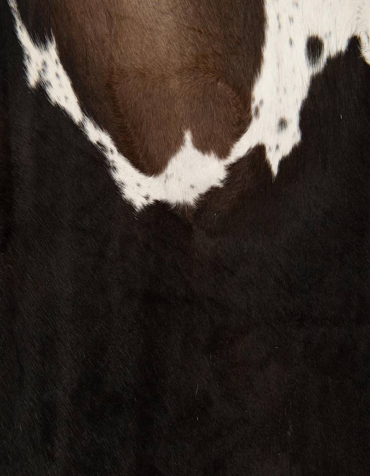 Detail image of  5' 7 x 6' 2 Cowhide Leather Rug