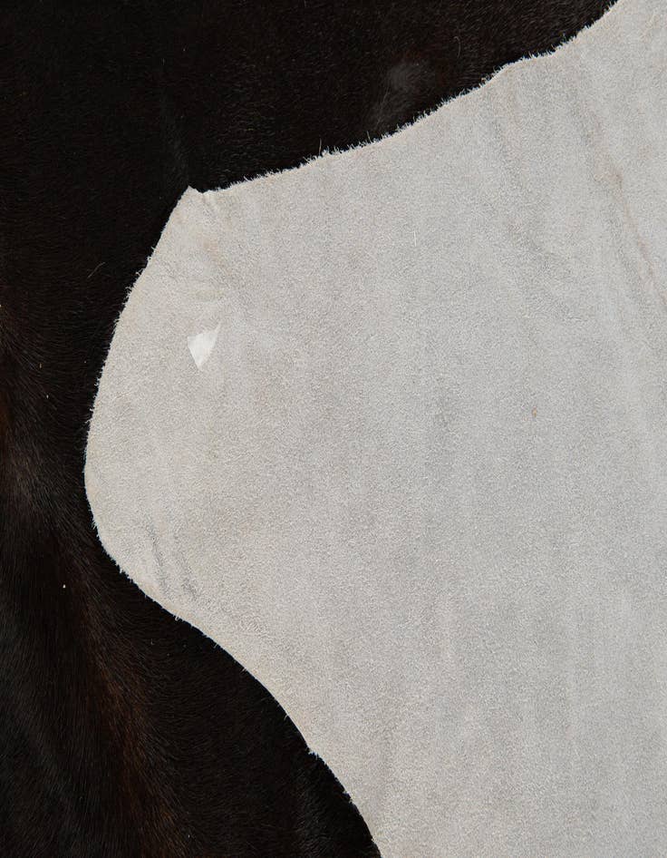 Detail image of  5' 7 x 6' 2 Cowhide Leather Rug