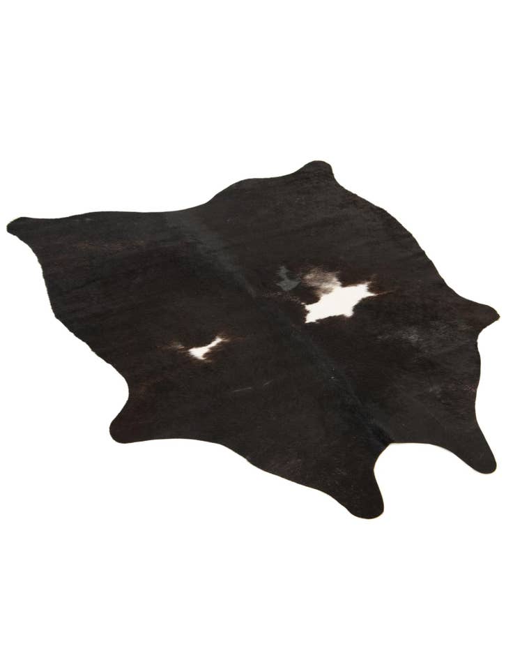 Detail image of  4' 3 x 4' 10 Cowhide Leather Rug