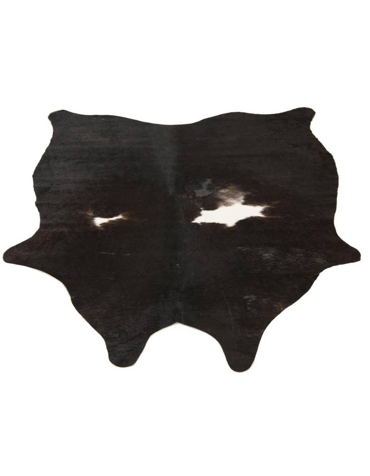Detail image of  4' 3 x 4' 10 Cowhide Leather Rug