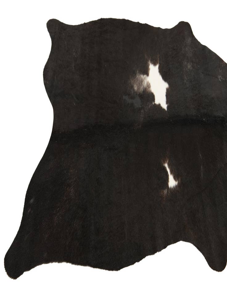 Detail image of  4' 3 x 4' 10 Cowhide Leather Rug