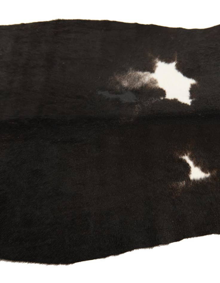 Detail image of  4' 3 x 4' 10 Cowhide Leather Rug