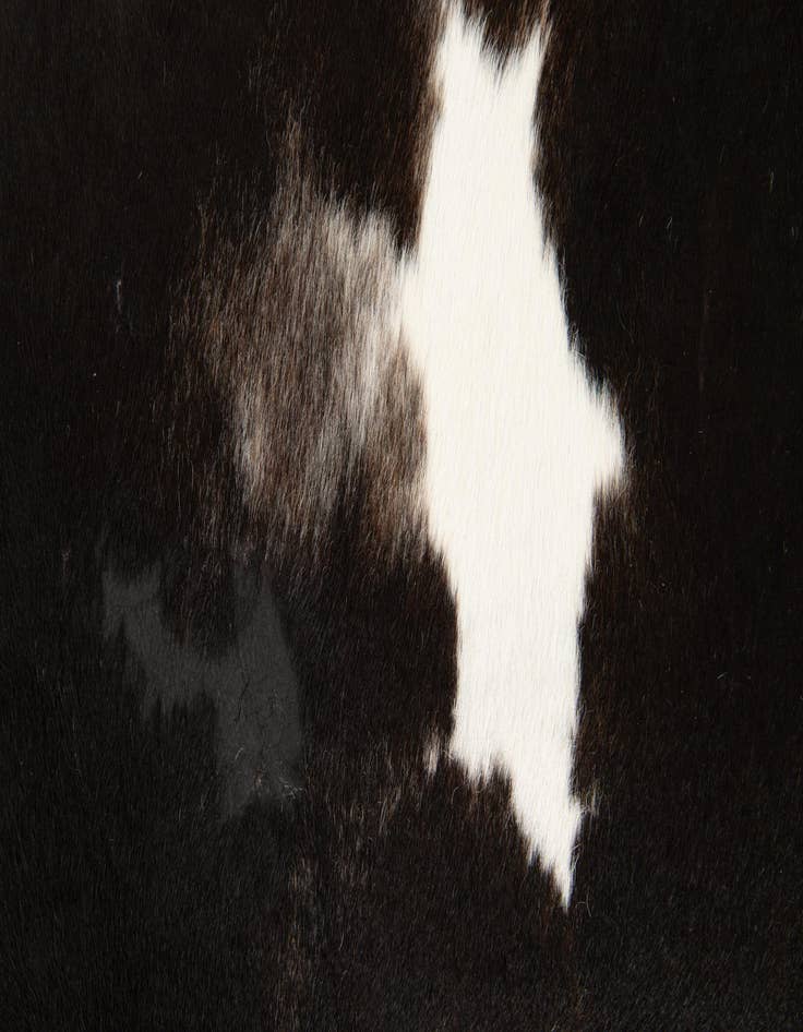 Detail image of  4' 3 x 4' 10 Cowhide Leather Rug