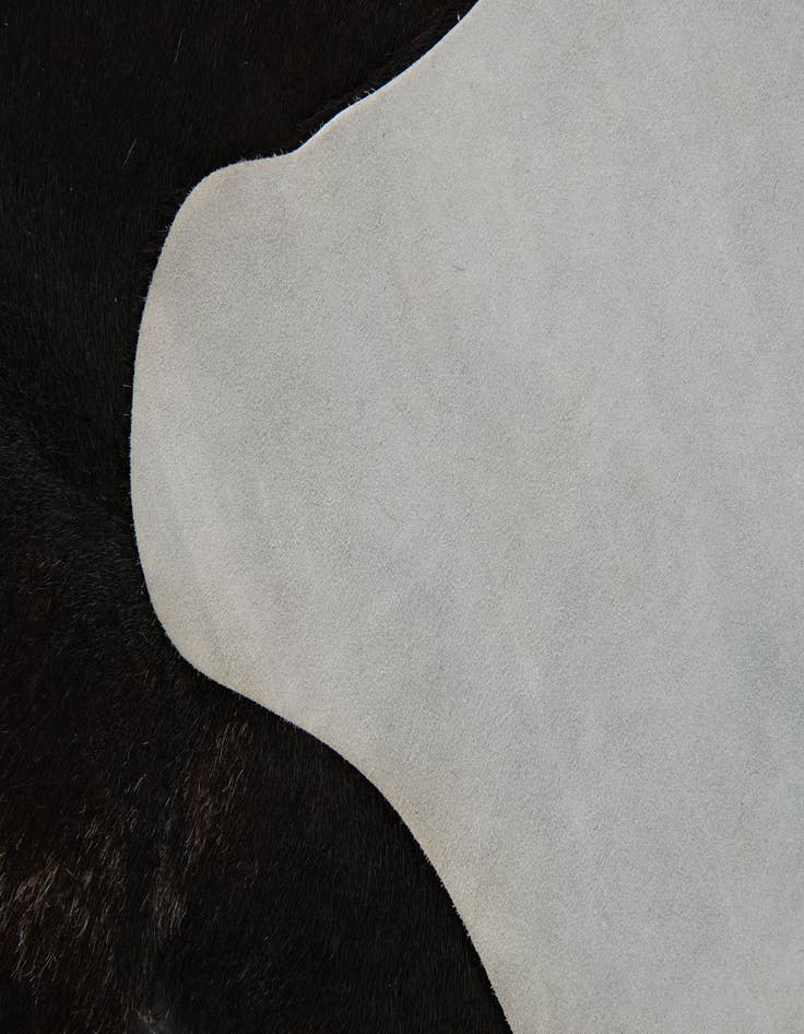 Detail image of  4' 3 x 4' 10 Cowhide Leather Rug