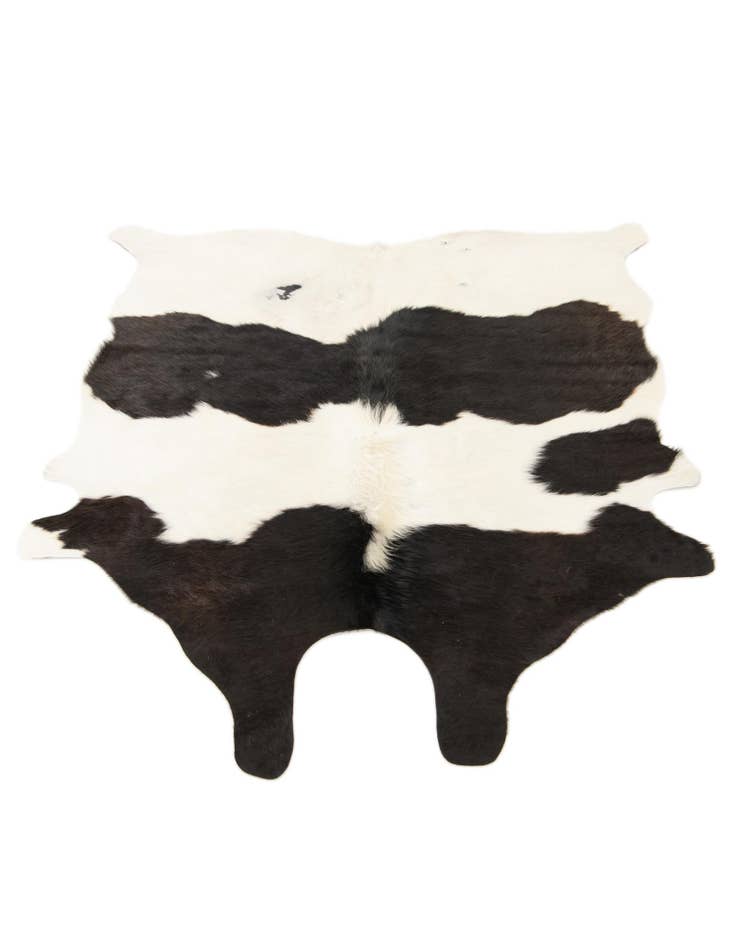 Detail image of  4' 11 x 5' 8 Cowhide Leather Rug