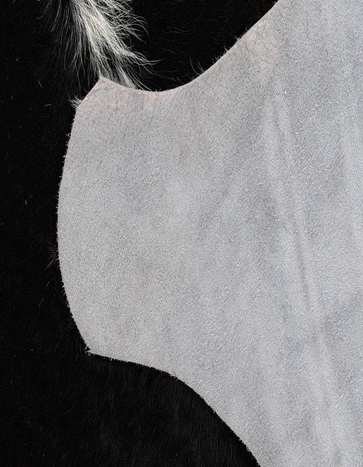 Detail image of  4' 8 x 5' 7 Cowhide Leather Rug