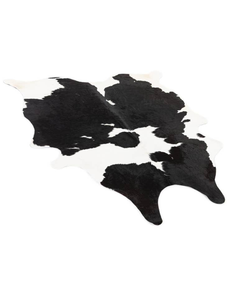 Detail image of  4' 8 x 5' 9 Cowhide Leather Rug