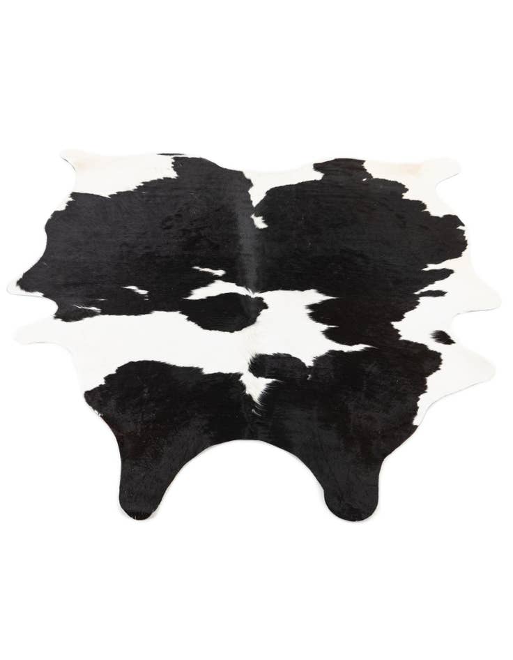 Detail image of  4' 8 x 5' 9 Cowhide Leather Rug