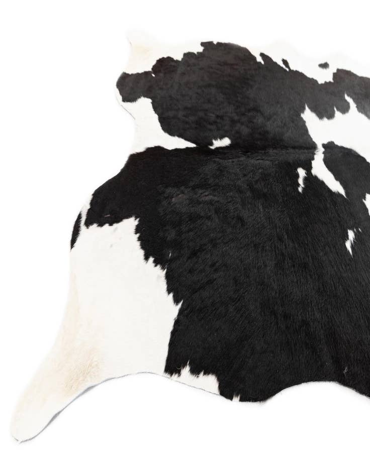 Detail image of  4' 8 x 5' 9 Cowhide Leather Rug