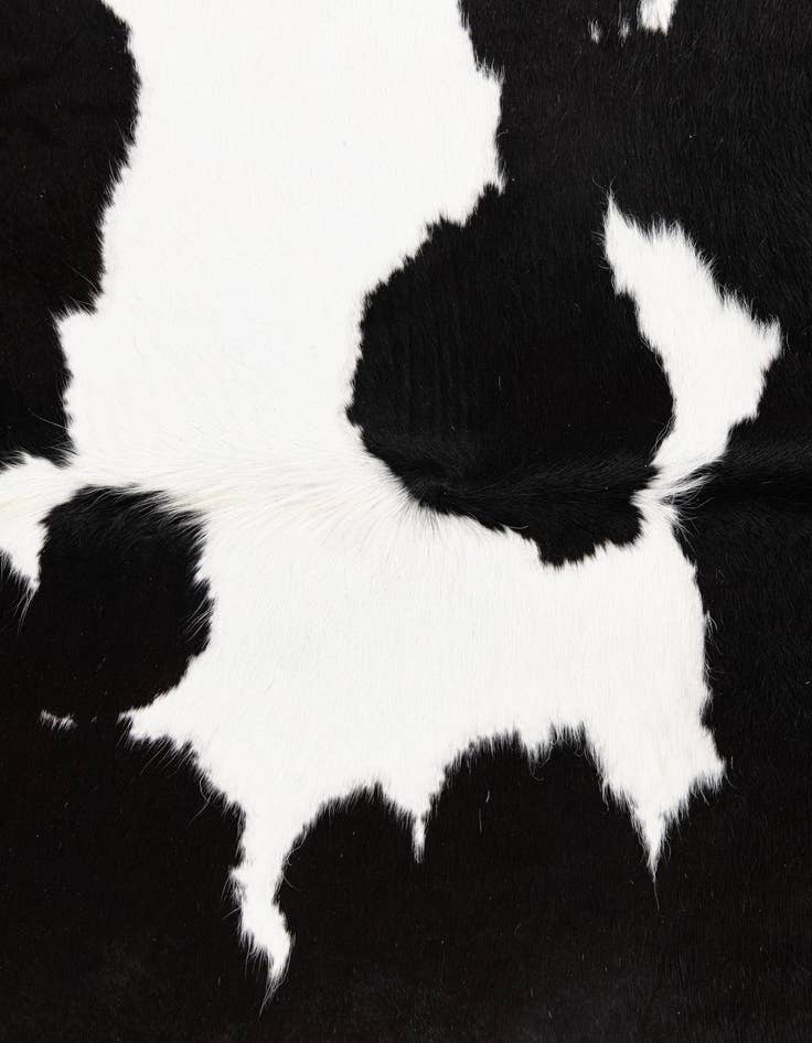 Detail image of  4' 8 x 5' 9 Cowhide Leather Rug