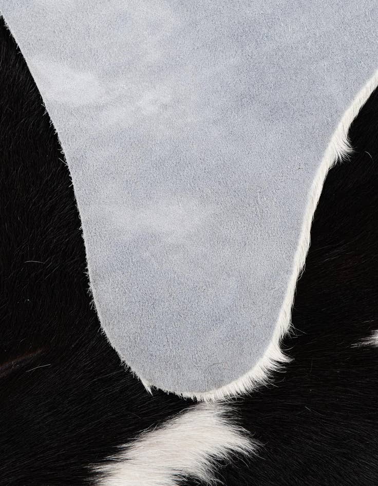 Detail image of  4' 8 x 5' 9 Cowhide Leather Rug