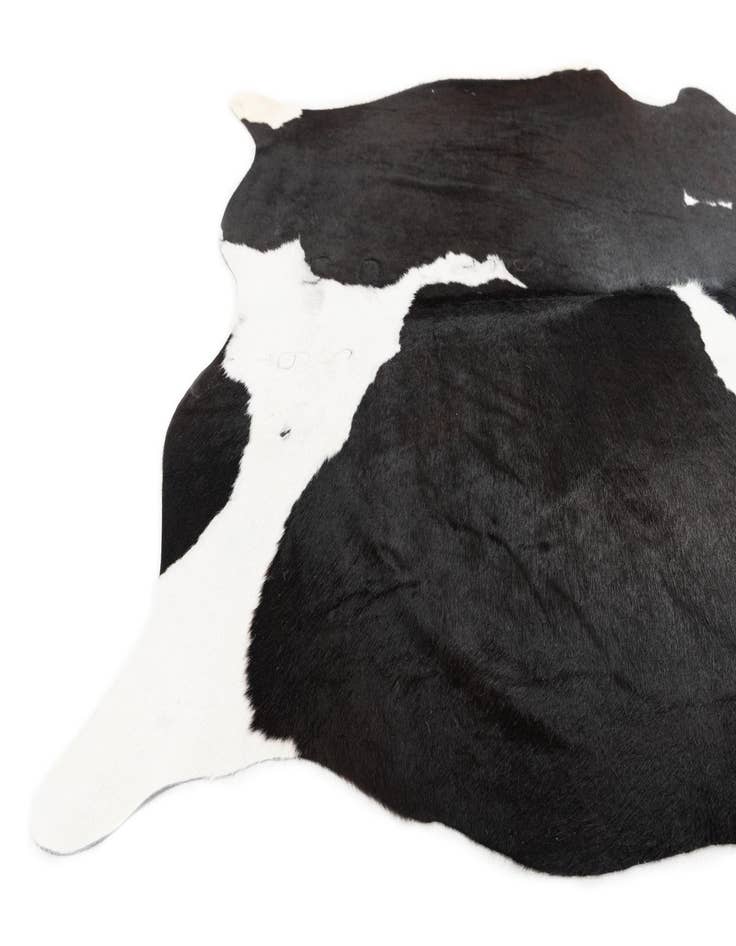 Detail image of  5' x 5' 9 Cowhide Leather Rug