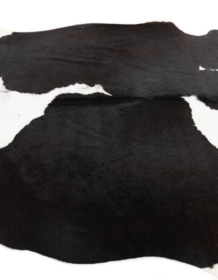 Detail image of  5' x 5' 9 Cowhide Leather Rug